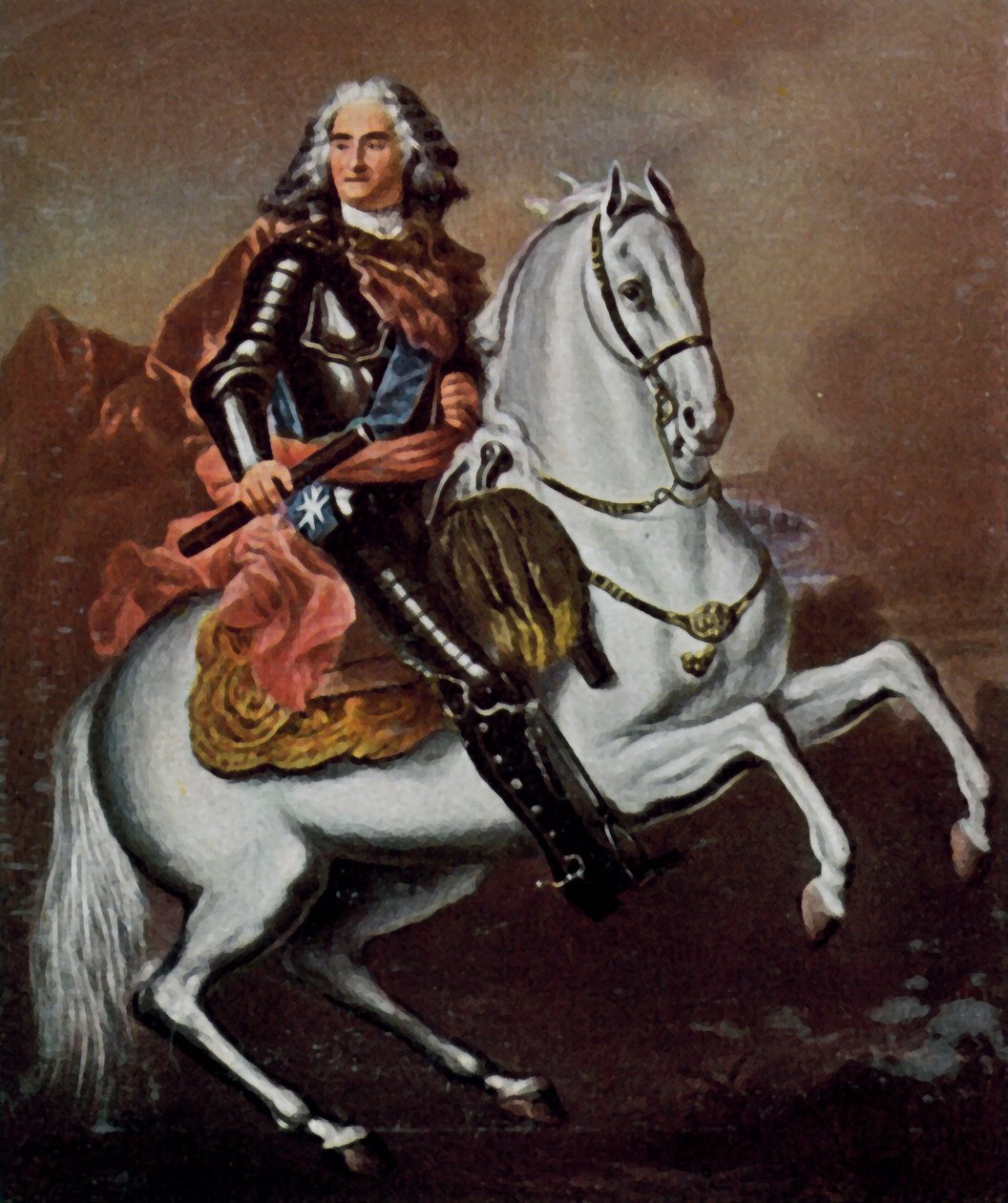 agosto, o Forte de Louis de (after) Silvestre