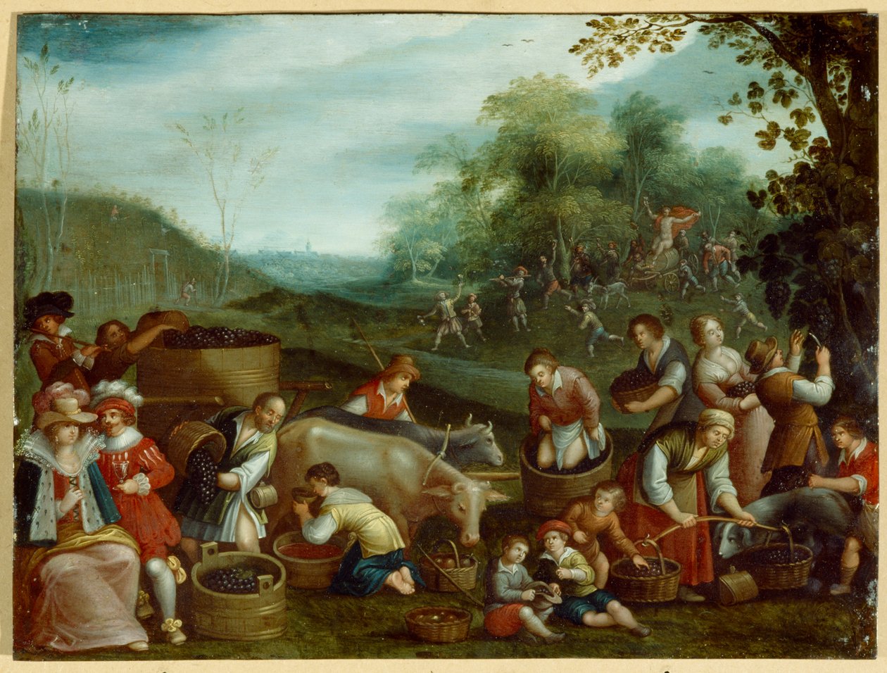 Outono (óleo sobre tela) de Louis de (circle of) Caullery