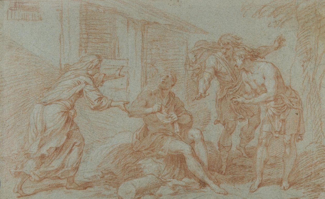 Sokrates a tomar a Taça do Veneno de Louis de Boullogne the Younger