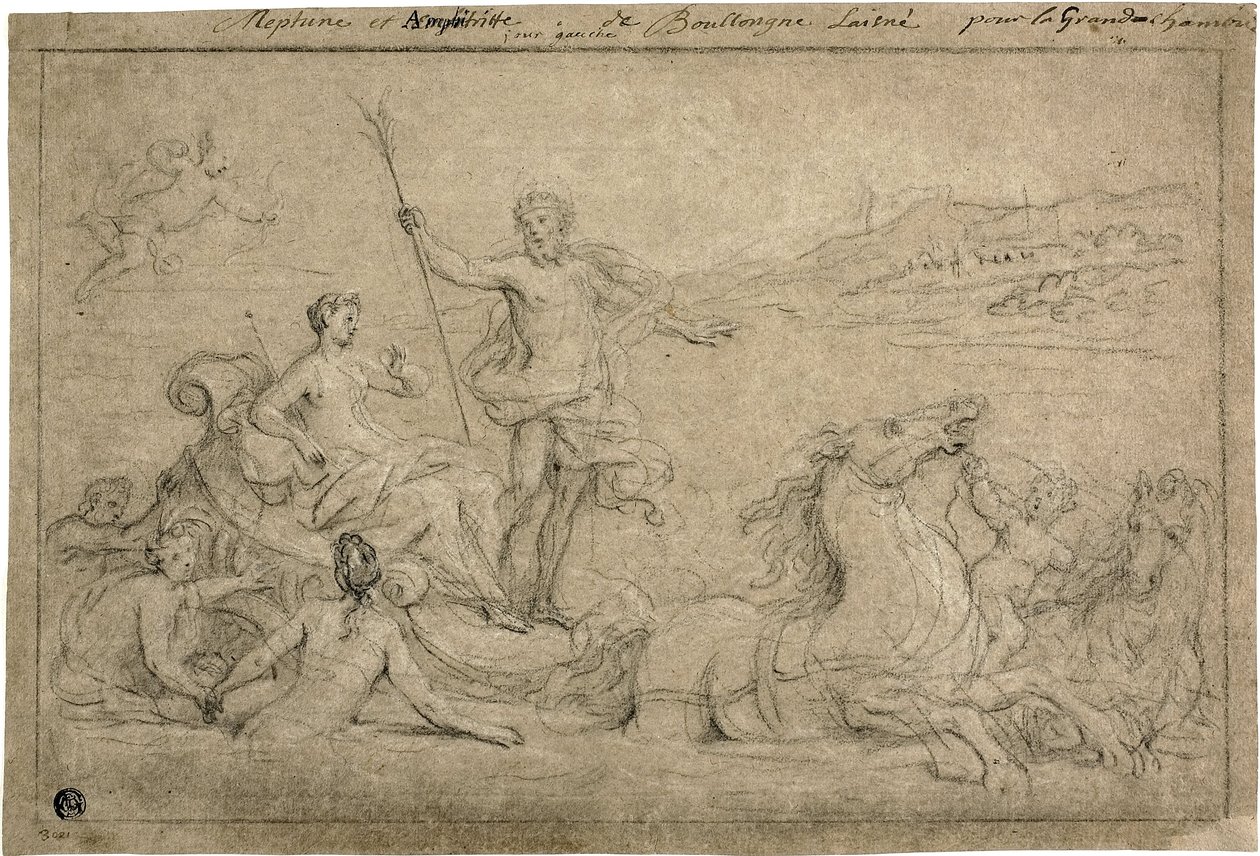 Triunfo de Netuno e Anfitrito, 1706-07 de Louis de Boullongne