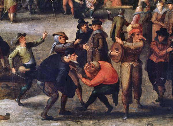 Carnaval (óleo no painel) (detalhe) de Louis de Caullery