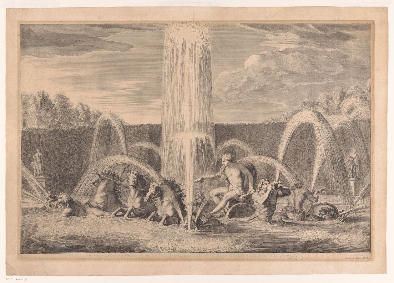 Lagoa do Apolo no jardim de Versalhes de Louis de Châtillon