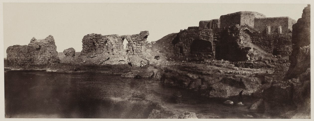 Kaalat el Athlit, Síria, vista do beira-mar, 1859. de Louis de Clercq