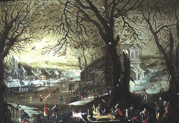 Uma Cena de Inverno de Louis de Silvestre