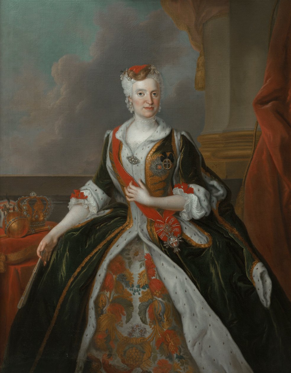 Retrato de Maria Josefa da Áustria (após 1737) de Louis de Silvestre