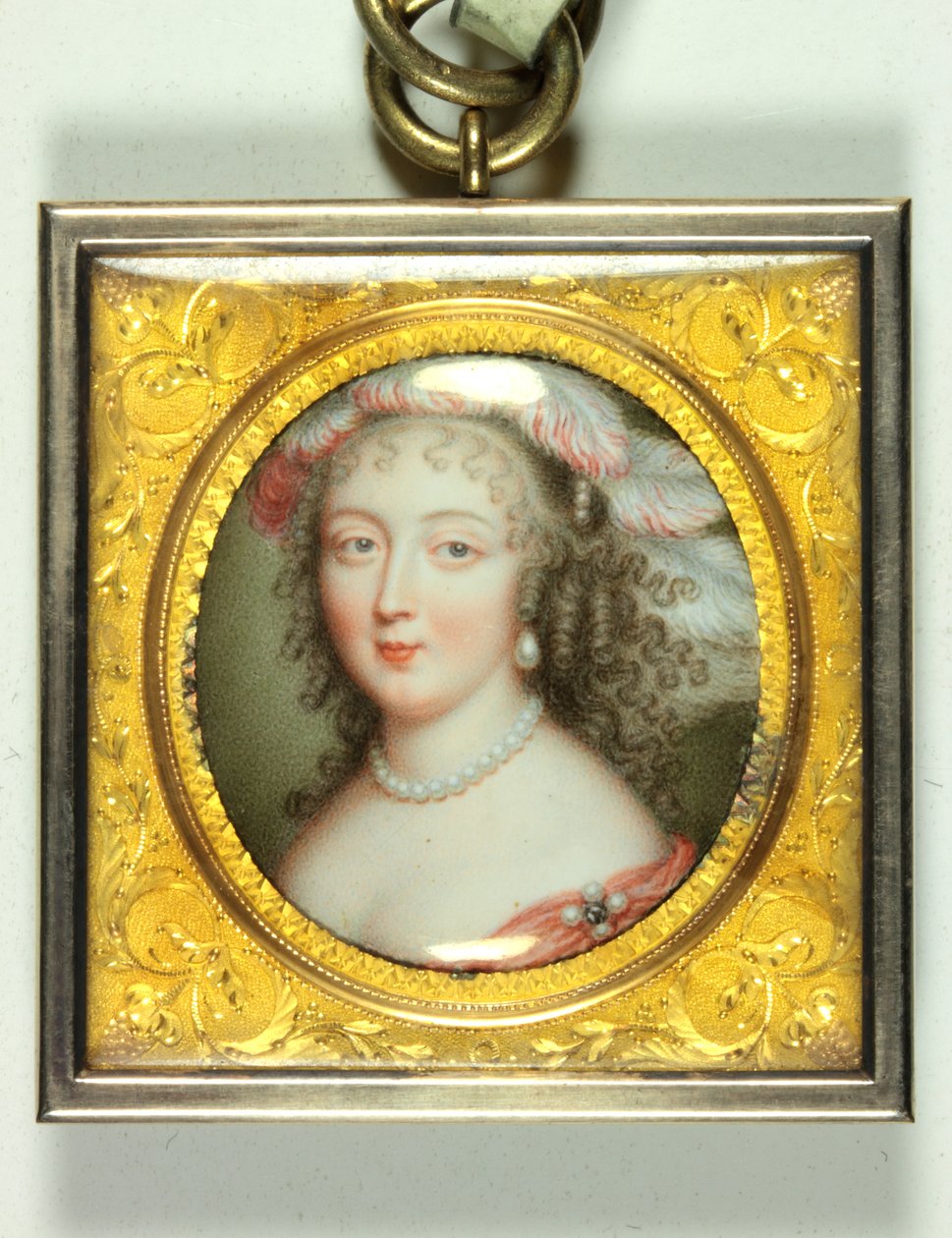 Uma Senhora chamada Barbara Villiers, Duquesa de Cleveland (esmalte) de Louis du Guernier