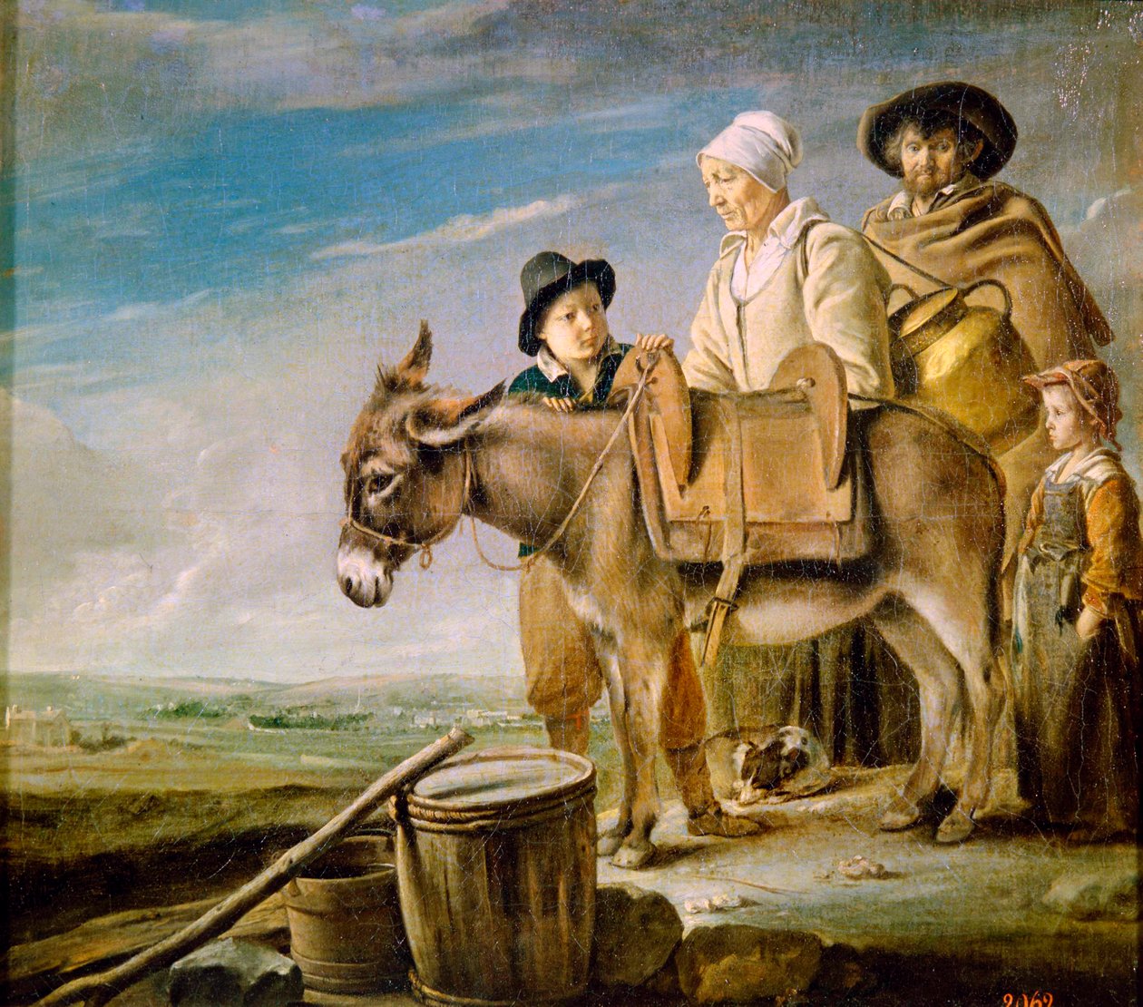 A Família Milkmaids, 1641. de Louis le Nain