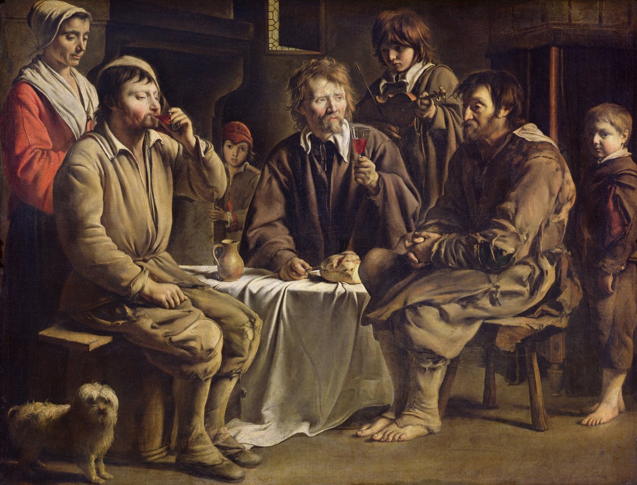 A refeição do camponês, 1642 de Louis le Nain