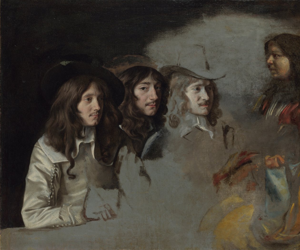 Três homens e um menino, c. 1647-1648 de Louis le Nain
