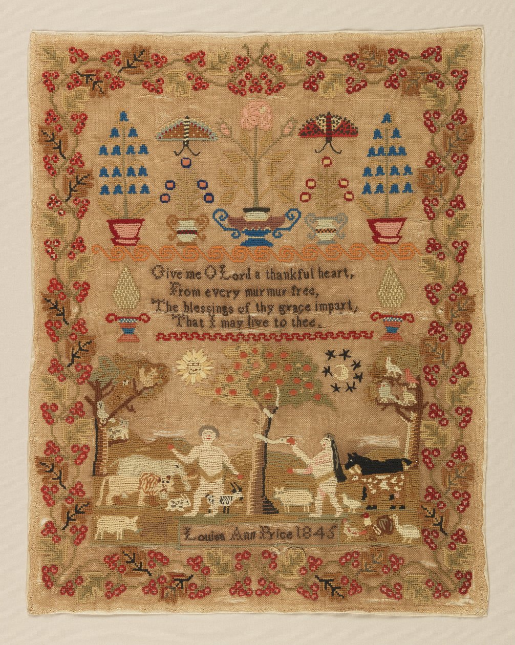 Sampler de Louisa Ann Price