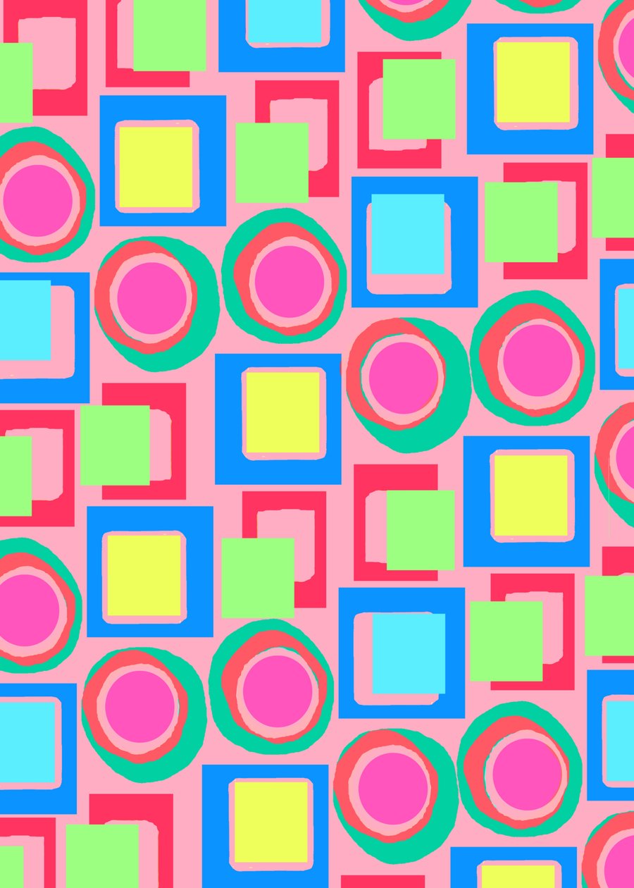 Círculos e Quadrados (digital) de Louisa Hereford
