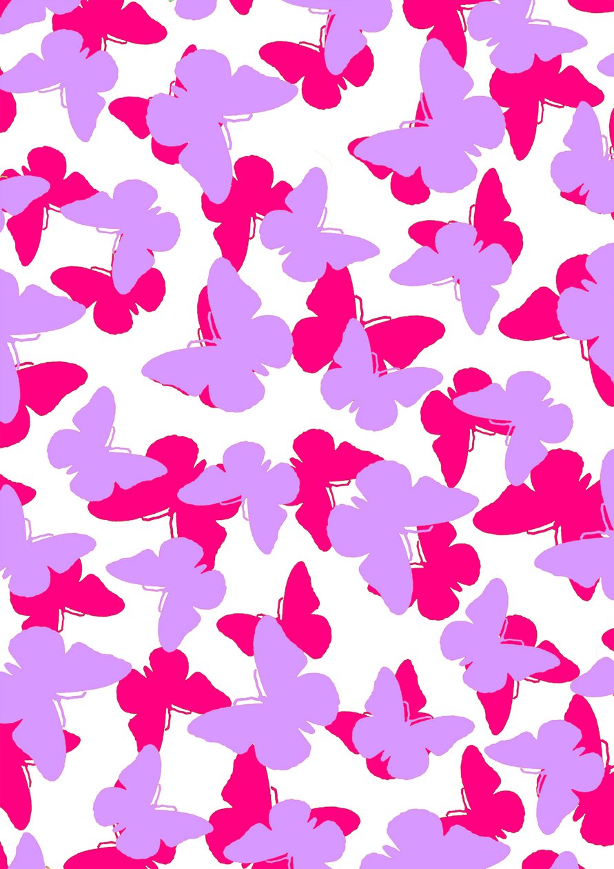 Borboletas em camadas (digital) de Louisa Hereford