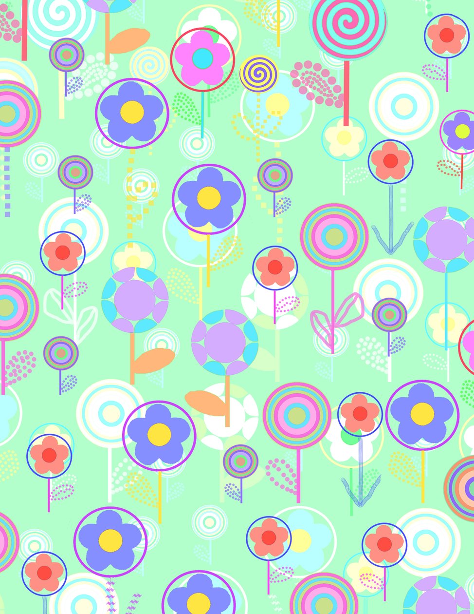 Flores de sobreposição (digital) de Louisa Hereford