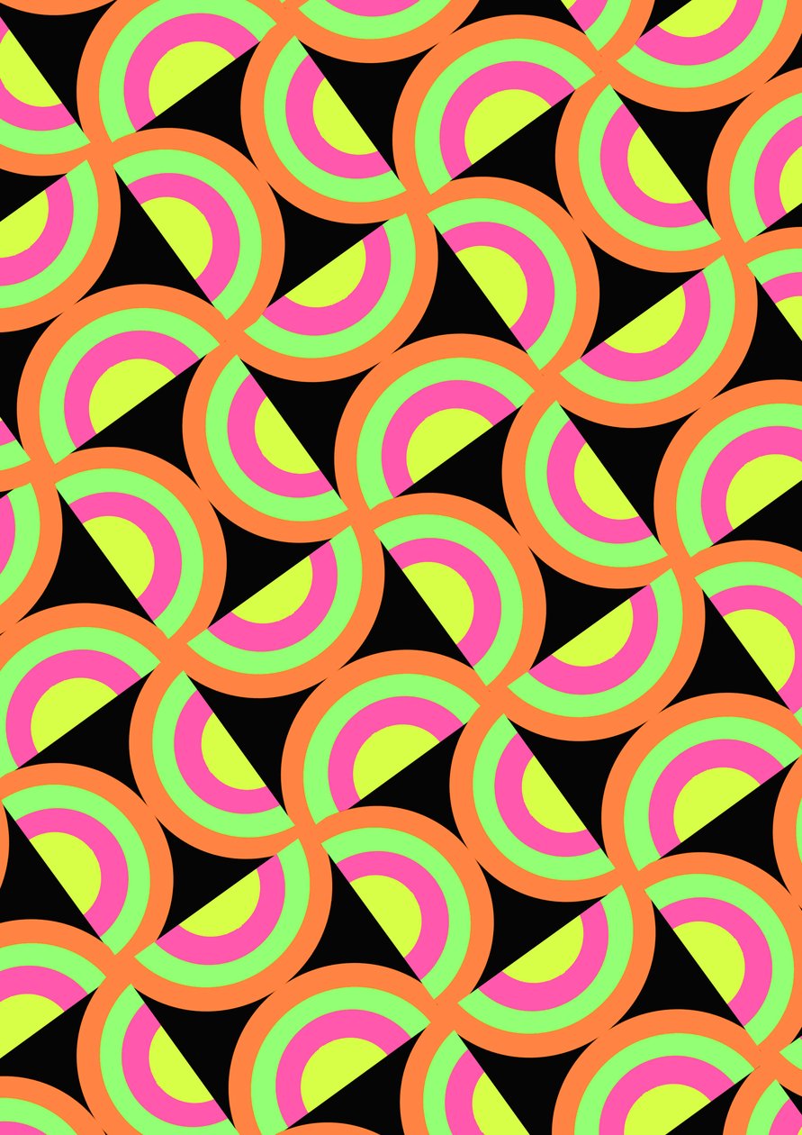 Quadrados psicodélicos (digital) de Louisa Hereford