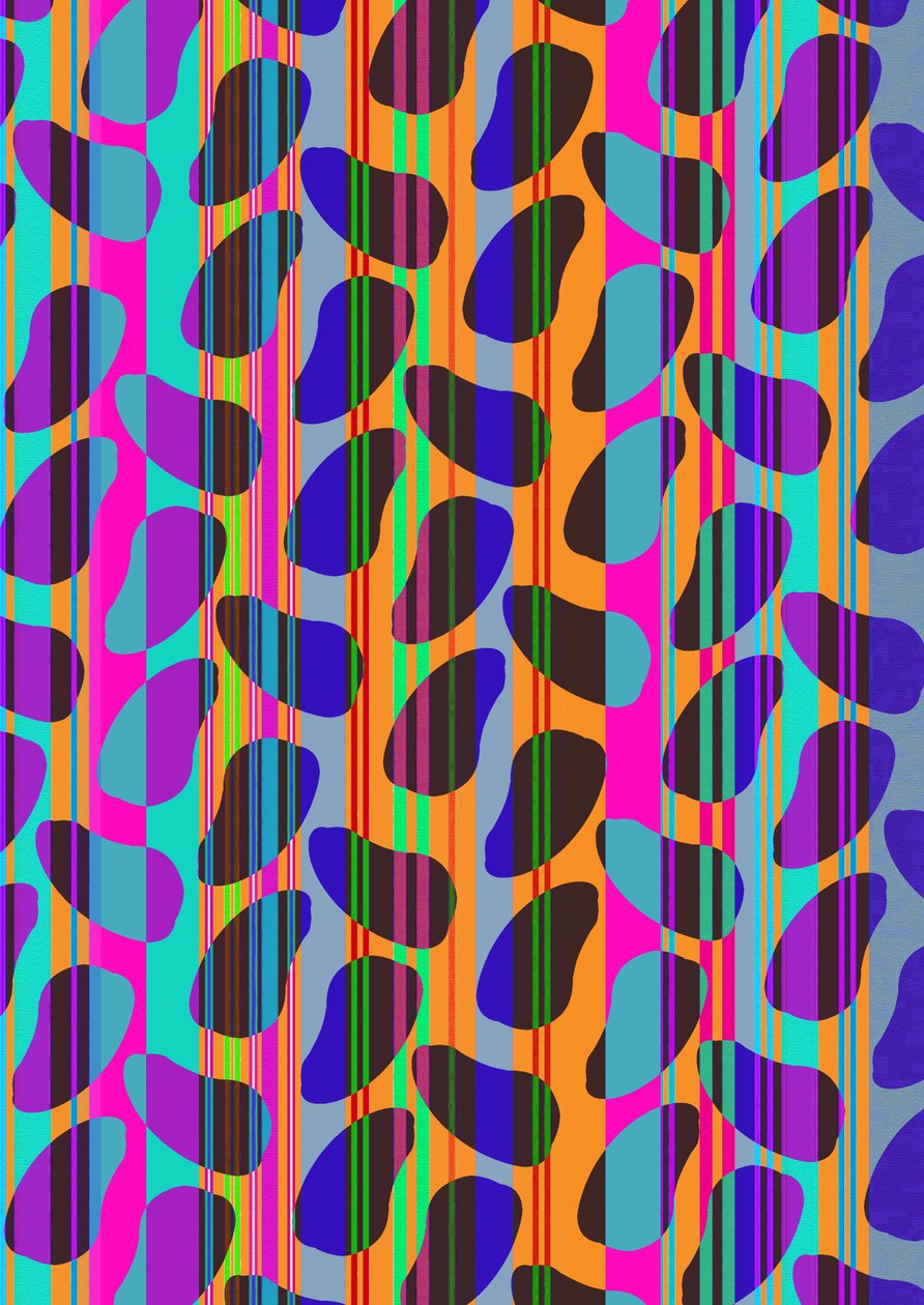 Stripe Beans (digital) de Louisa Hereford