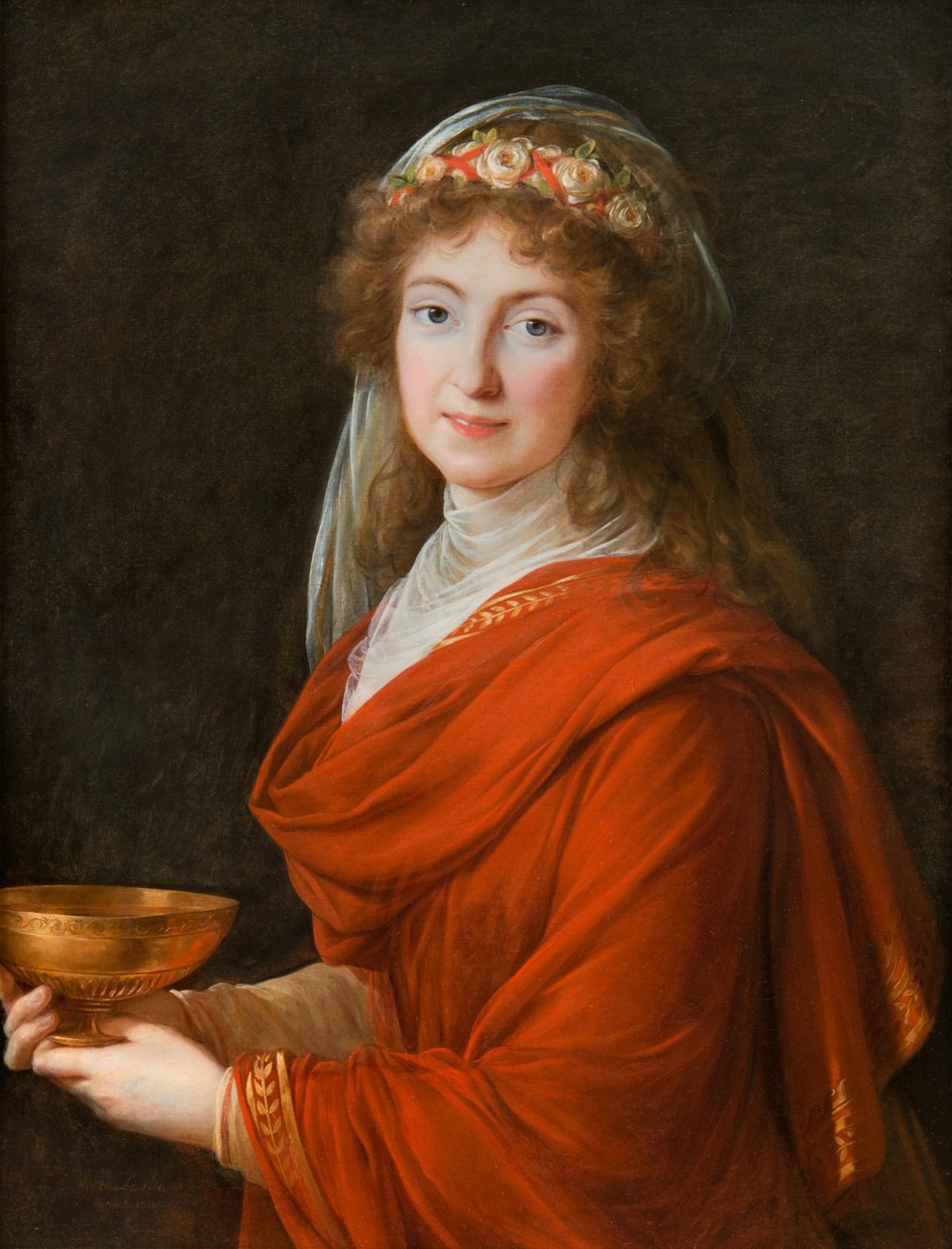 Adam Williams Belas Artes Ltd Retrato da Condessa Siemontkowsky Bystry (Nota de Elisabeth Louise Vigee Lebrun