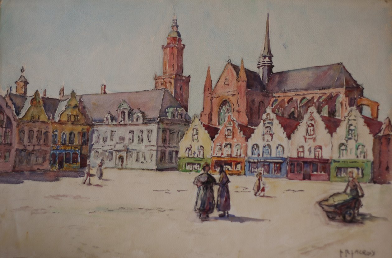 Lugar central de Veurne na Bélgica de Louise Renée Lacroix