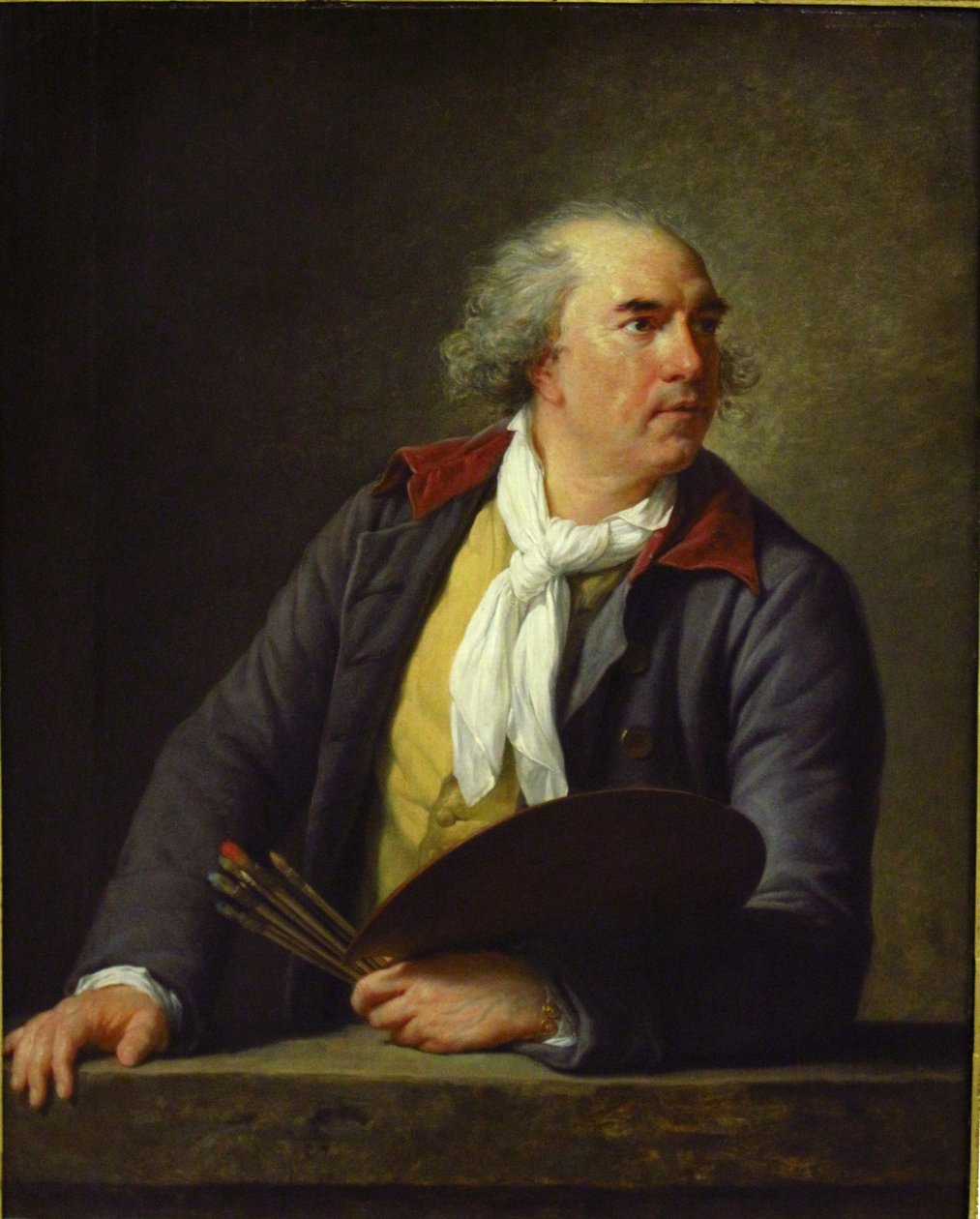 Retrato de Hubert Robert (1733-1808), pintor francês de Elisabeth Louise Vigee Lebrun
