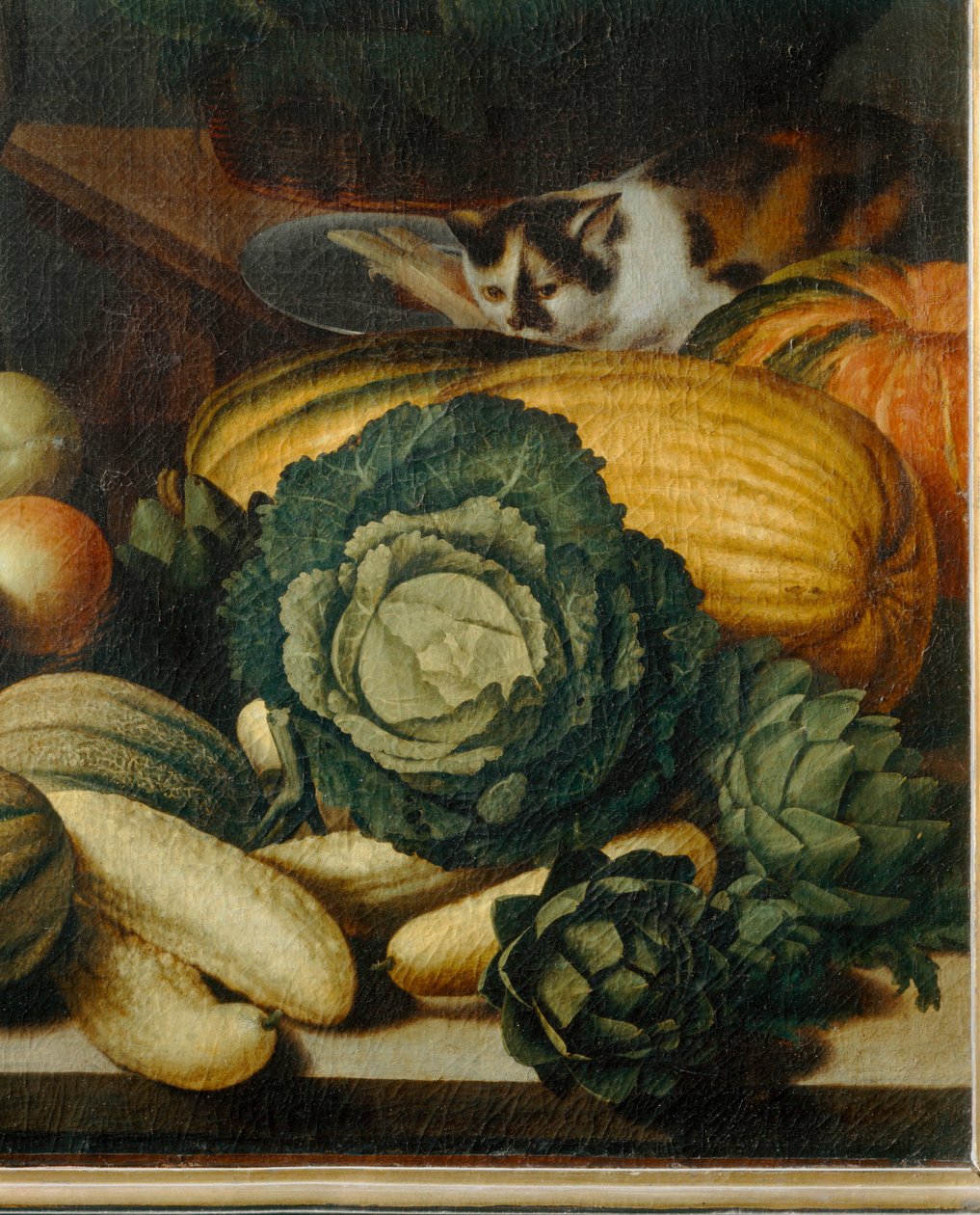 La marchande de fruits et legumes - A mercearia ... de Louise (circle of) Moillon