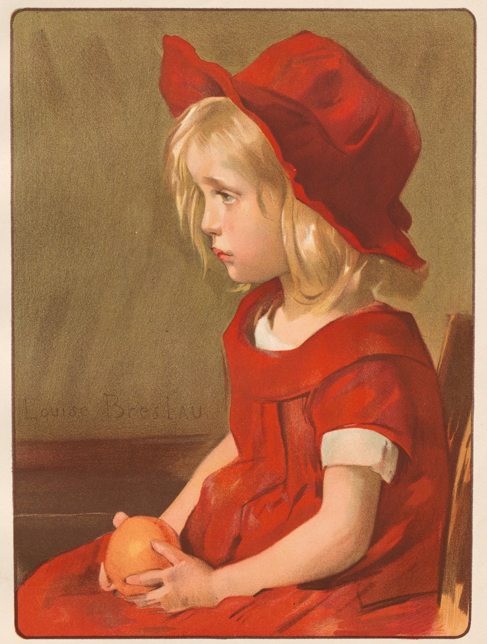 Garota com Laranja, 1899. de Louise Breslau