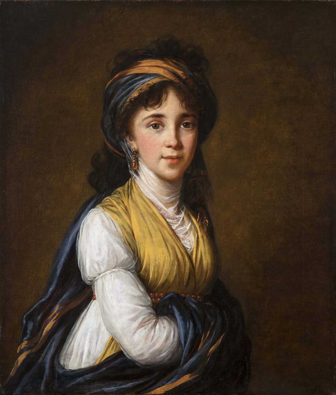 Retrato da Condessa Anna Grigoryevna Belosselsky-Belozersky 1773-1846, 1798. de Elisabeth Louise Vigee Lebrun