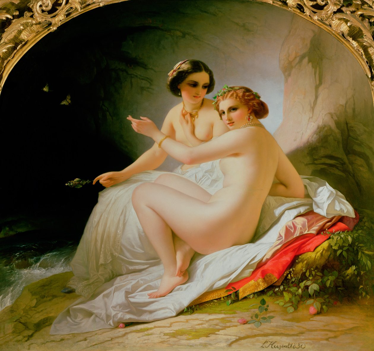 Os Banhistas, 1830 de Louise Marie Jeanne Hersent