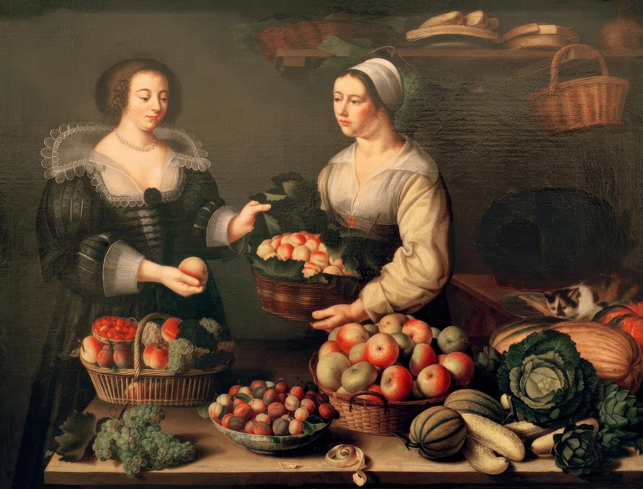 O vendedor de frutas e legumes de Louise Moillon