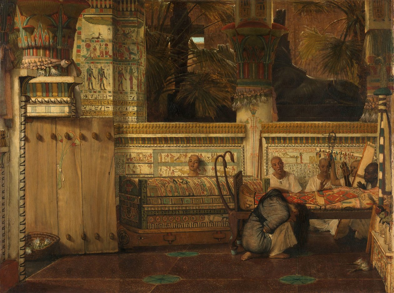 A Viúva Egípcia de Lourens Alma Tadema