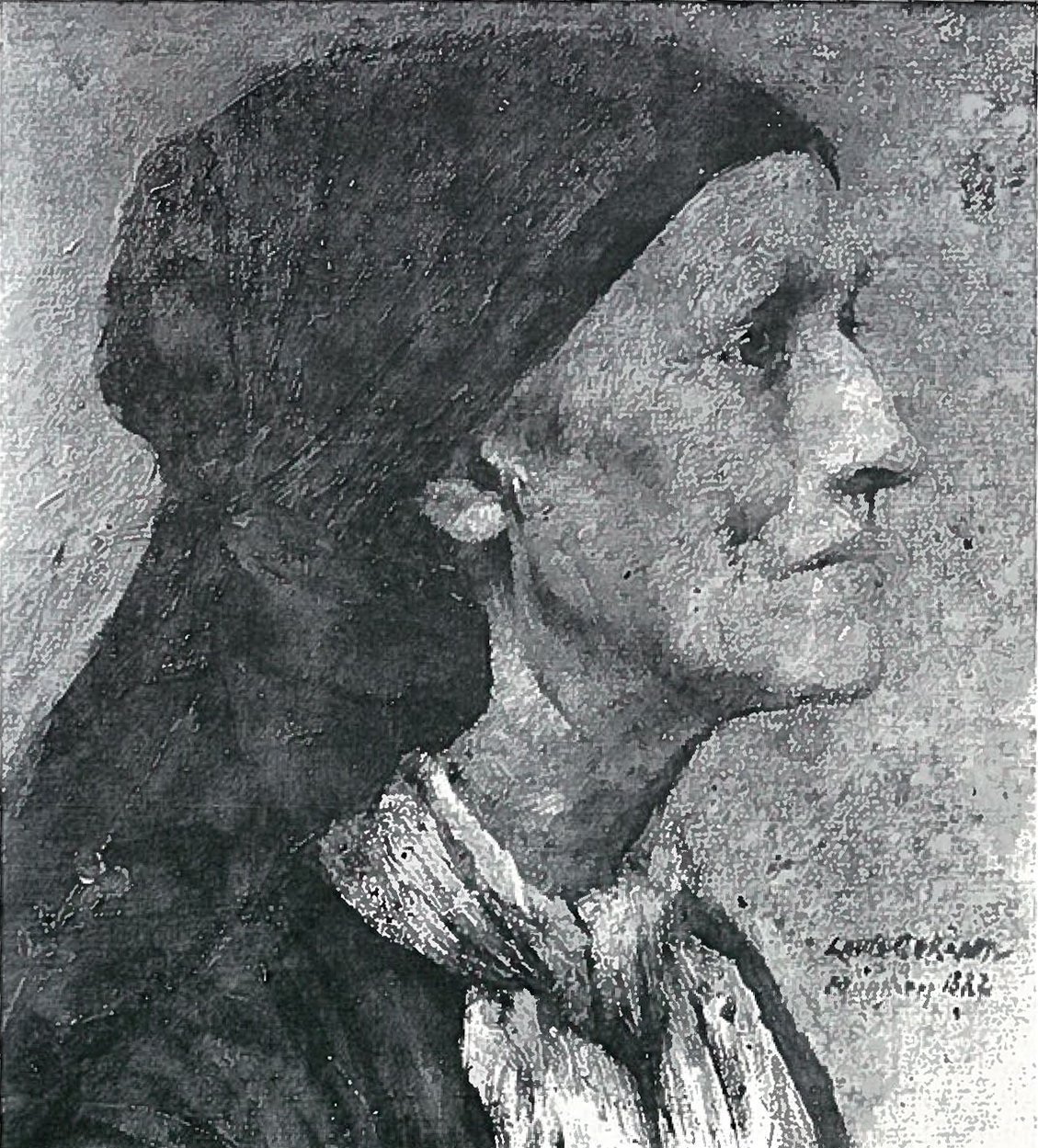 Mulher velha de Lovis Corinth