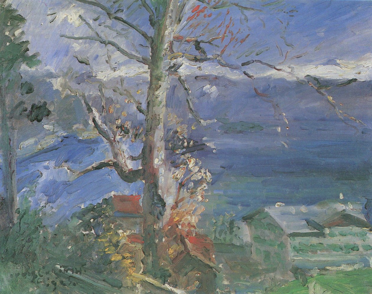 Árvore no Walchenseen de Lovis Corinth