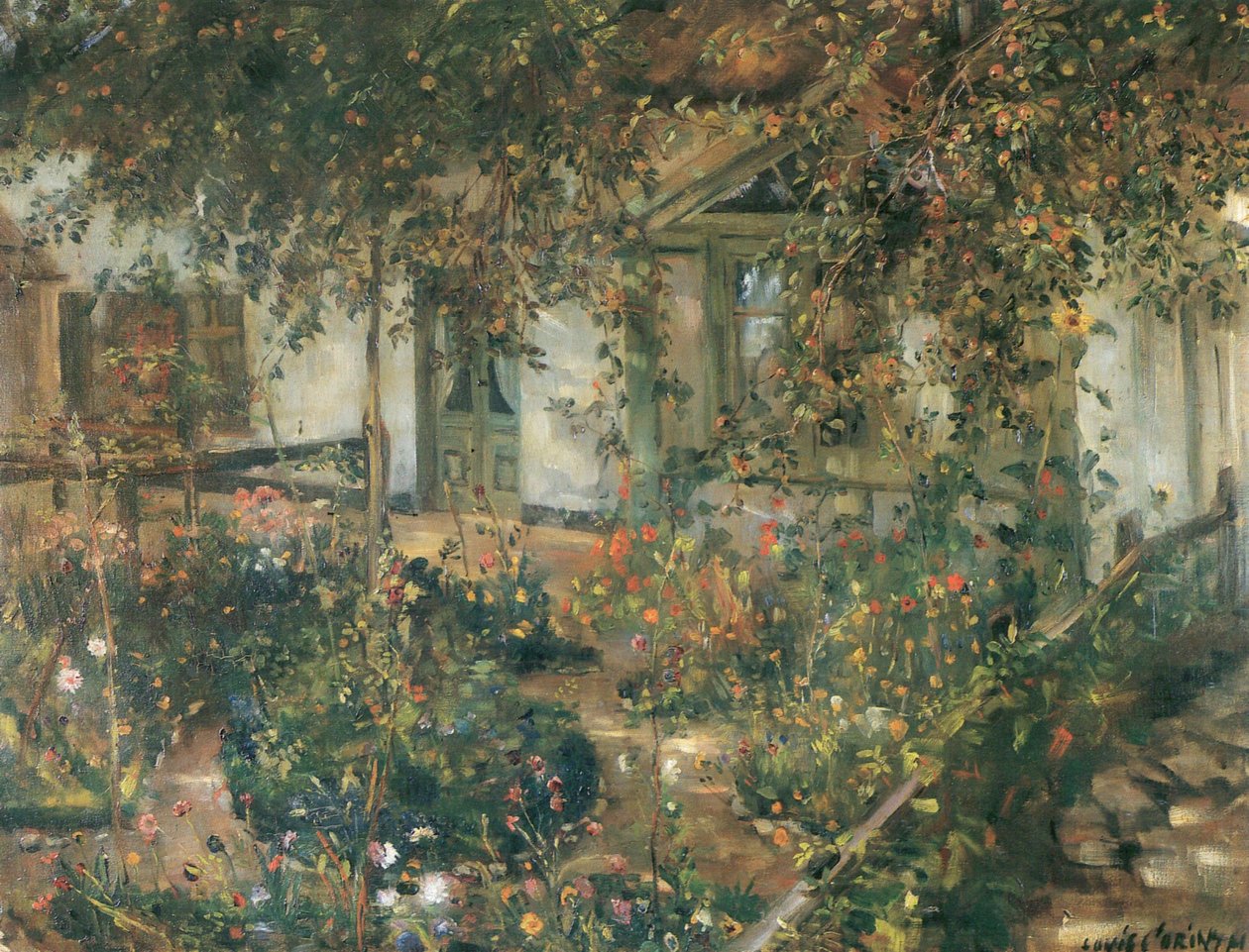 Jardim da casa de floração de Lovis Corinth