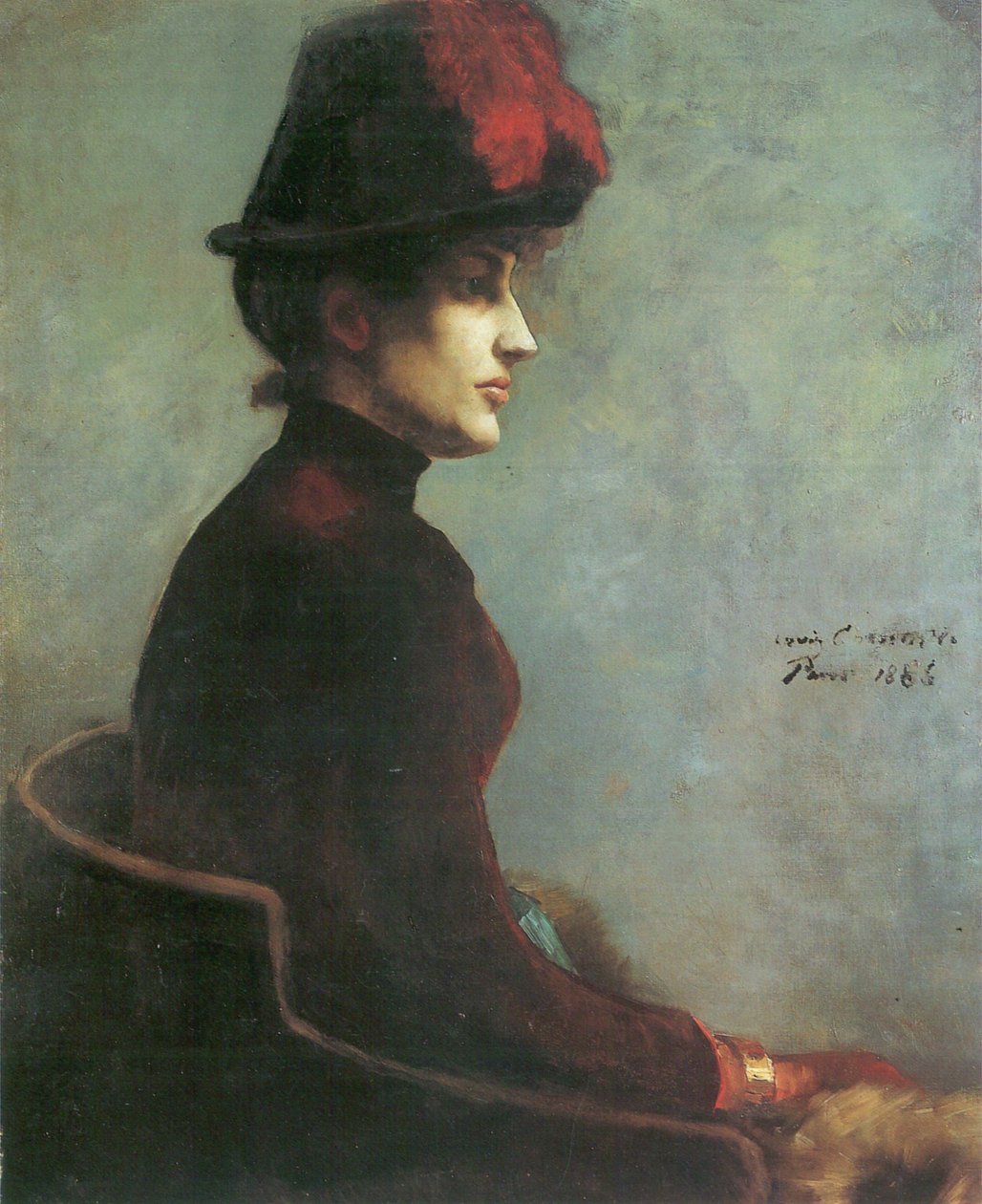 Retrato, de, um, senhora, parisiense de Lovis Corinth