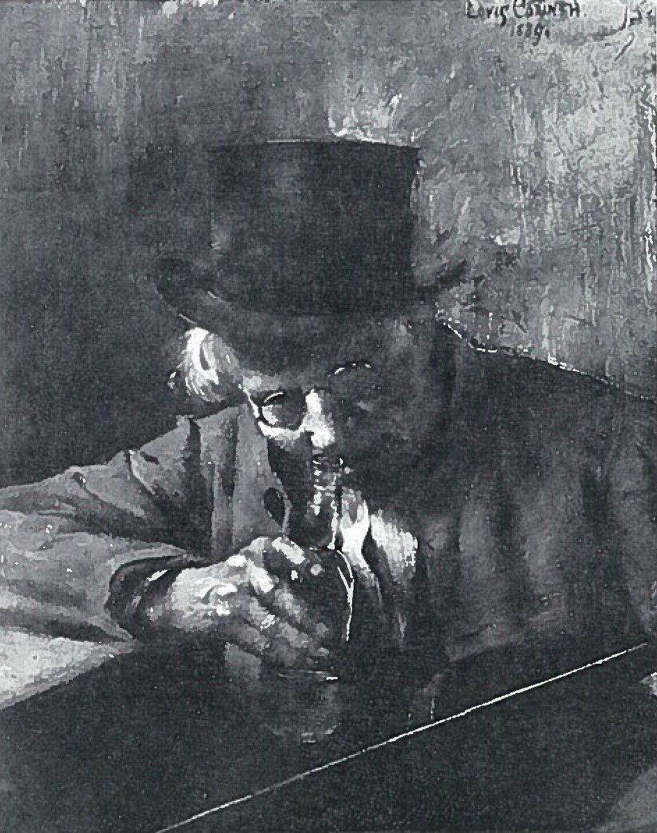 O velho bebedor de Lovis Corinth