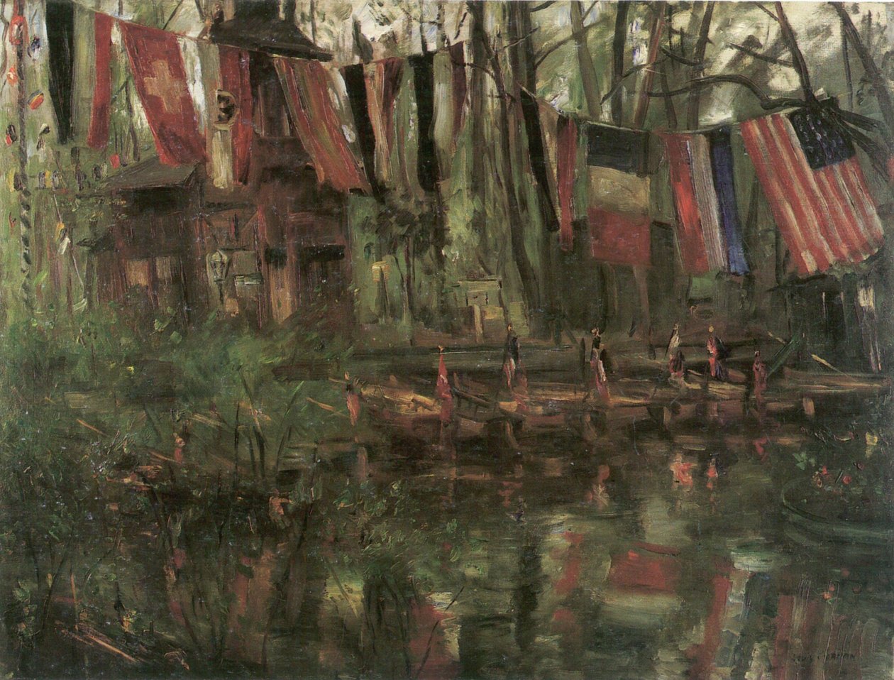 O novo lago no Berlin Tiergarten de Lovis Corinth