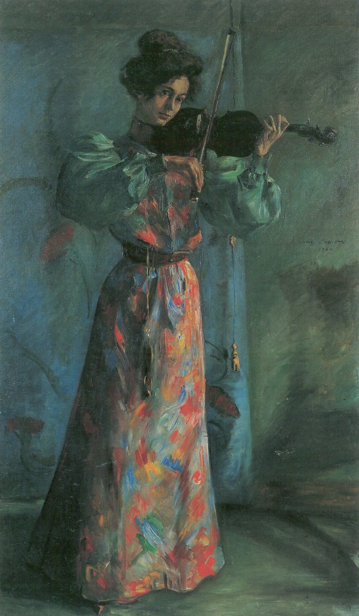 O violinista de Lovis Corinth