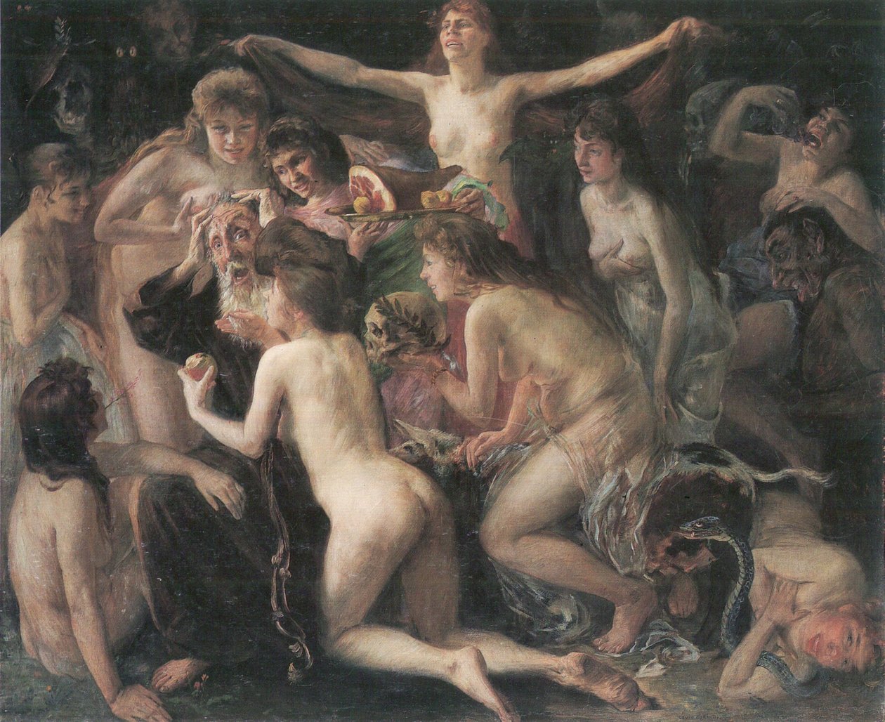 A tentação de St. Antoniusn de Lovis Corinth