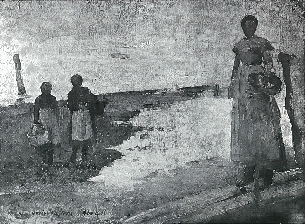 Três traças de pescador de Lovis Corinth