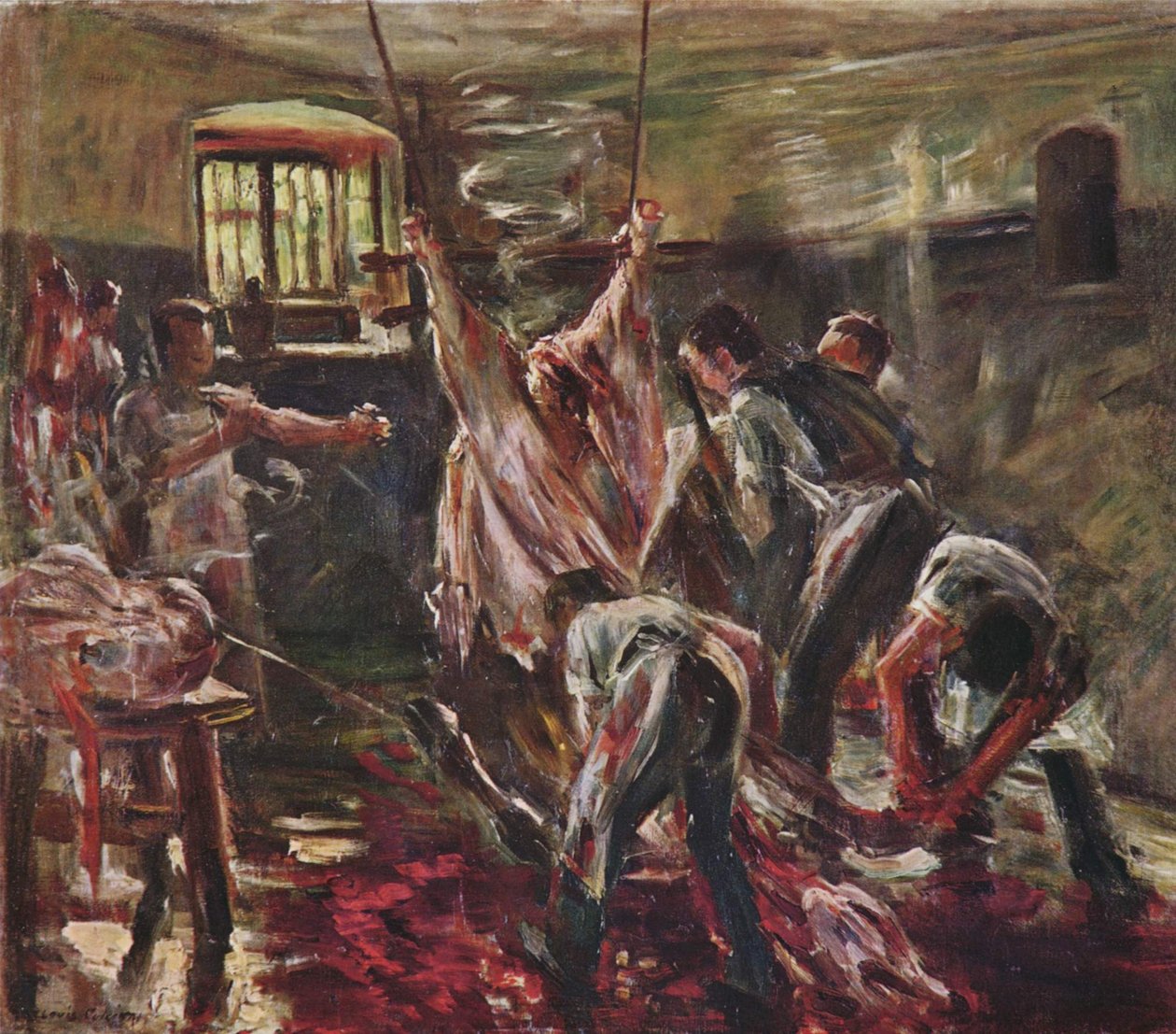 No matadouro de Lovis Corinth