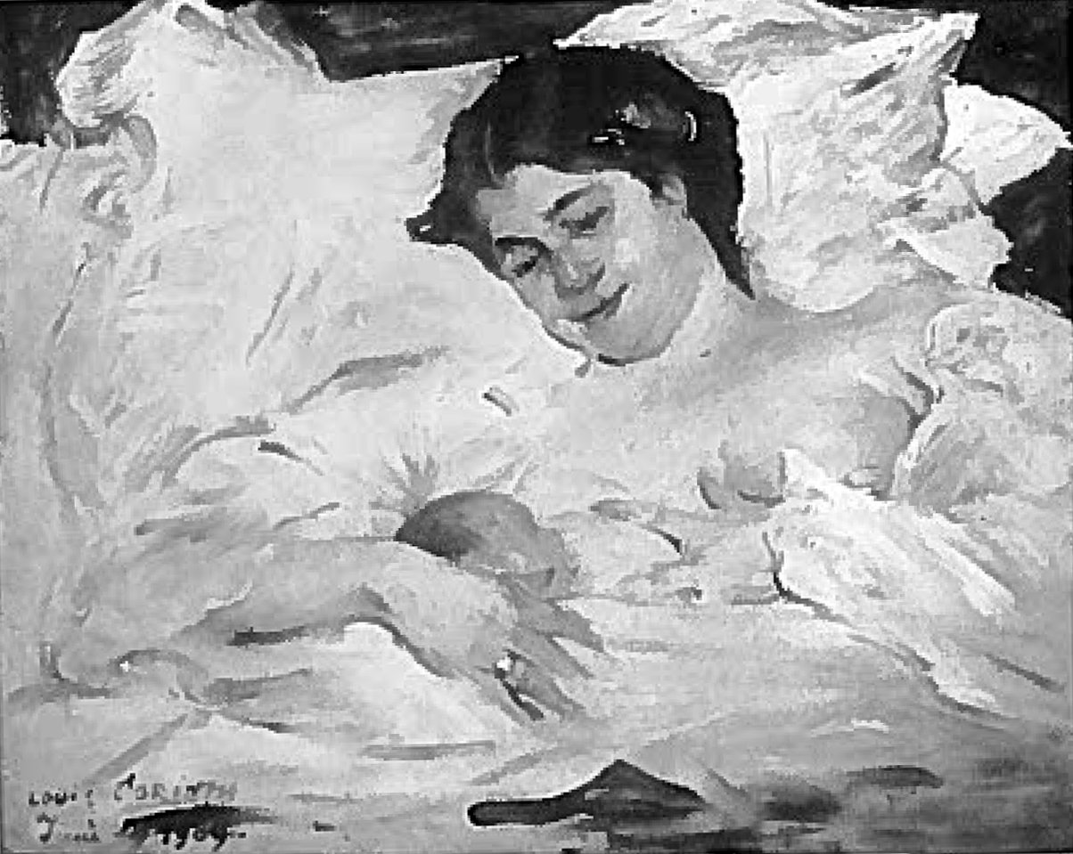 No puerpério Charlotte e Wilhelminen de Lovis Corinth