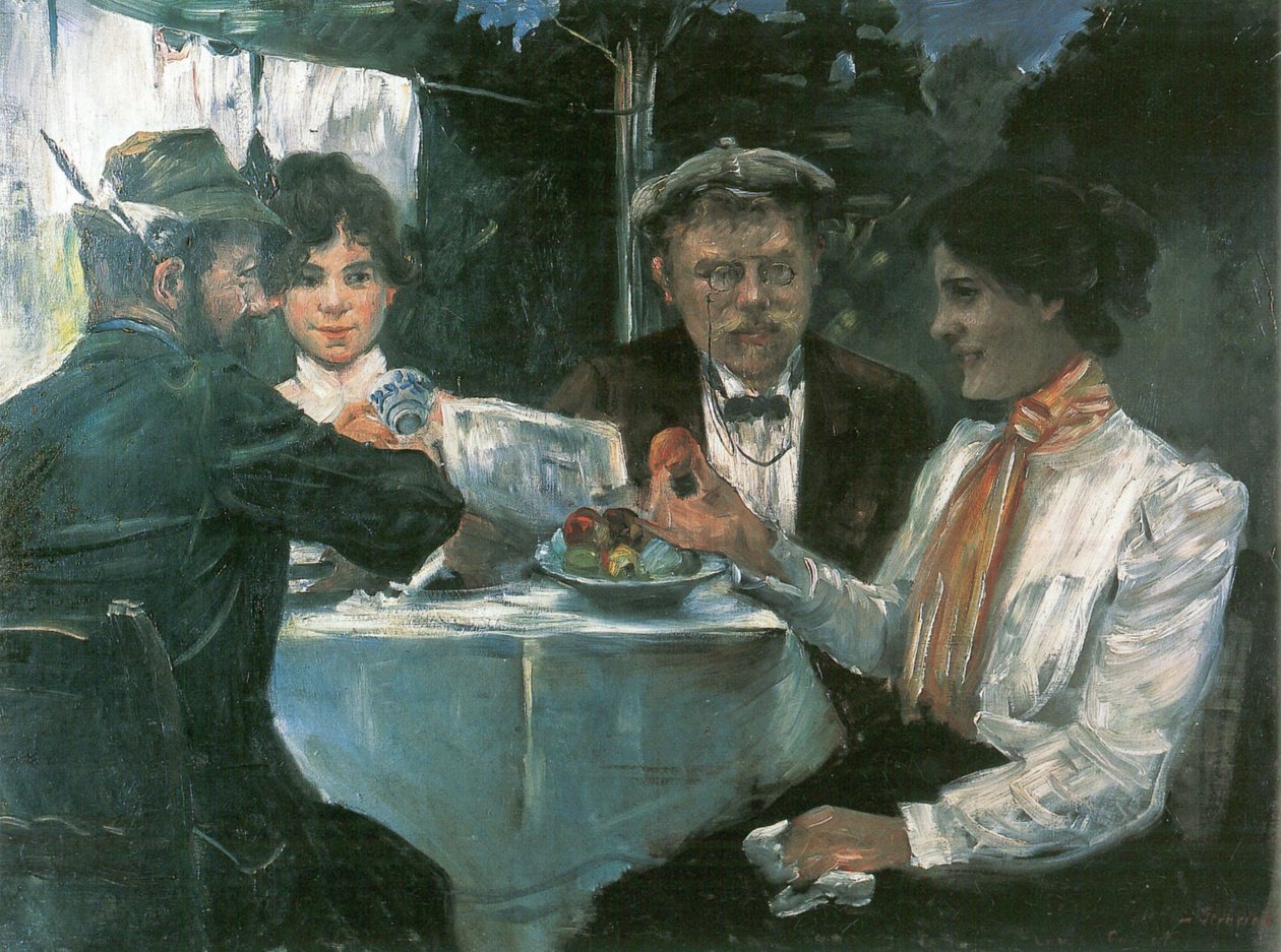 No jardim de Max Halbe de Lovis Corinth