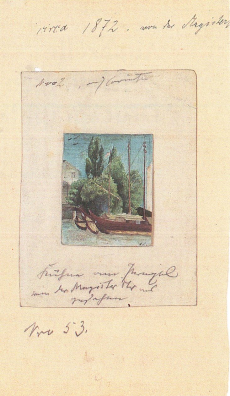 Kahne am Pregeln de Lovis Corinth