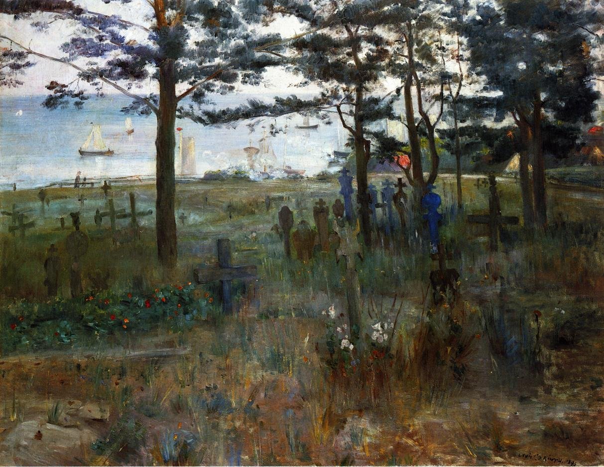 Cemitério, em, niddenn de Lovis Corinth