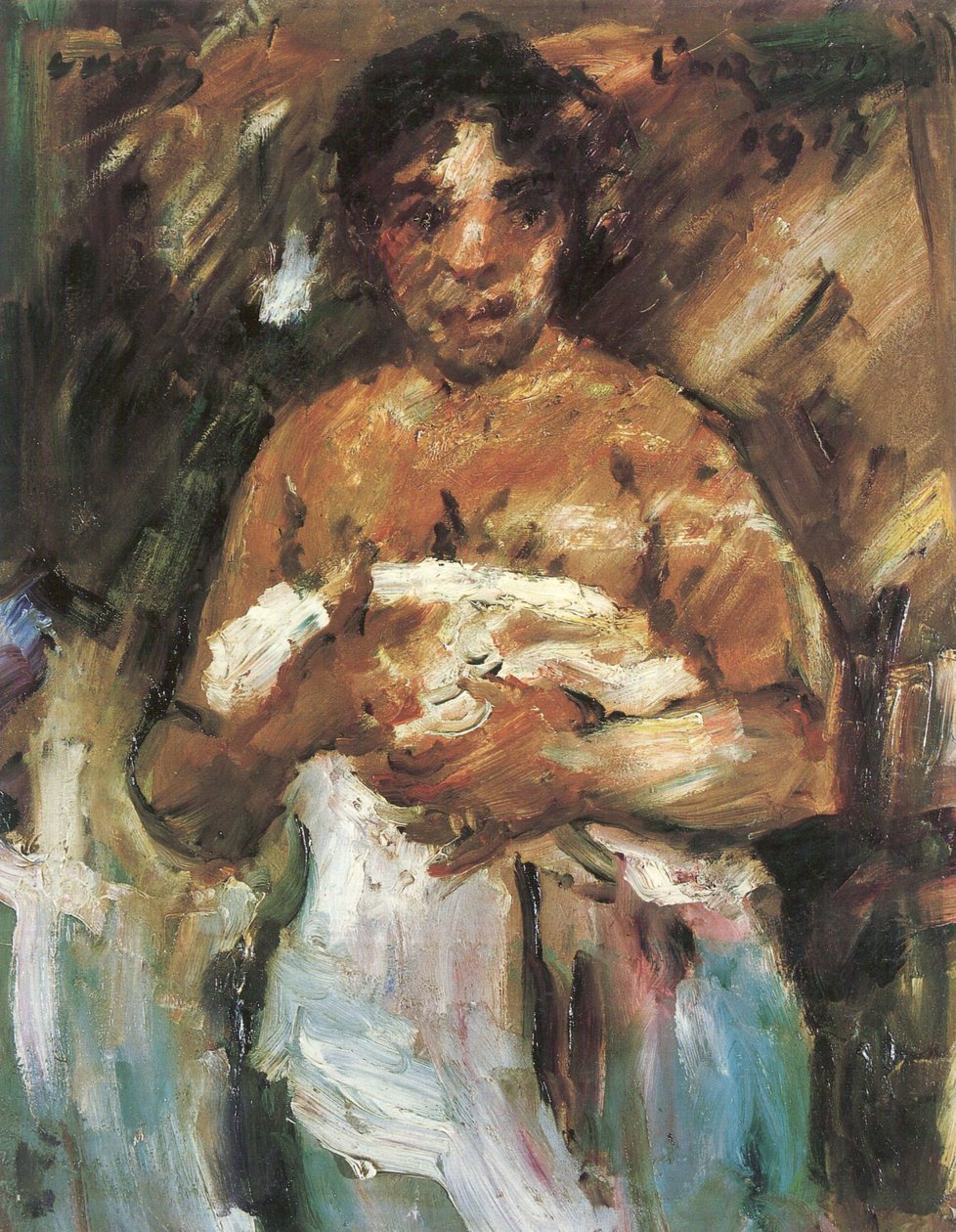 Menina, despindo de Lovis Corinth
