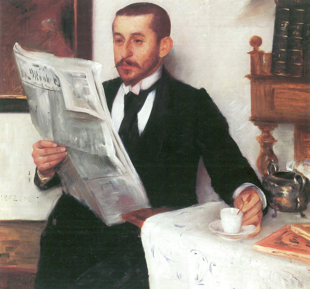 Retrato do pintor Benno Beckern de Lovis Corinth