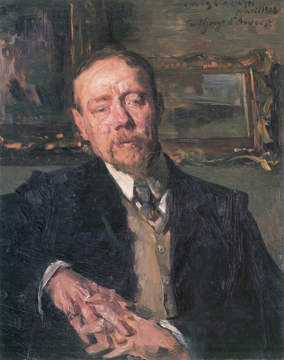 Retrato do pintor Eugene Gorgen de Lovis Corinth