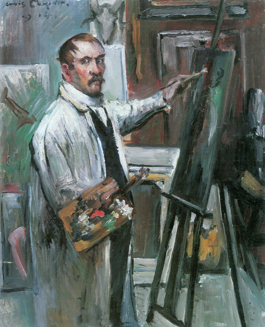 Auto-retrato no estúdio de Lovis Corinth