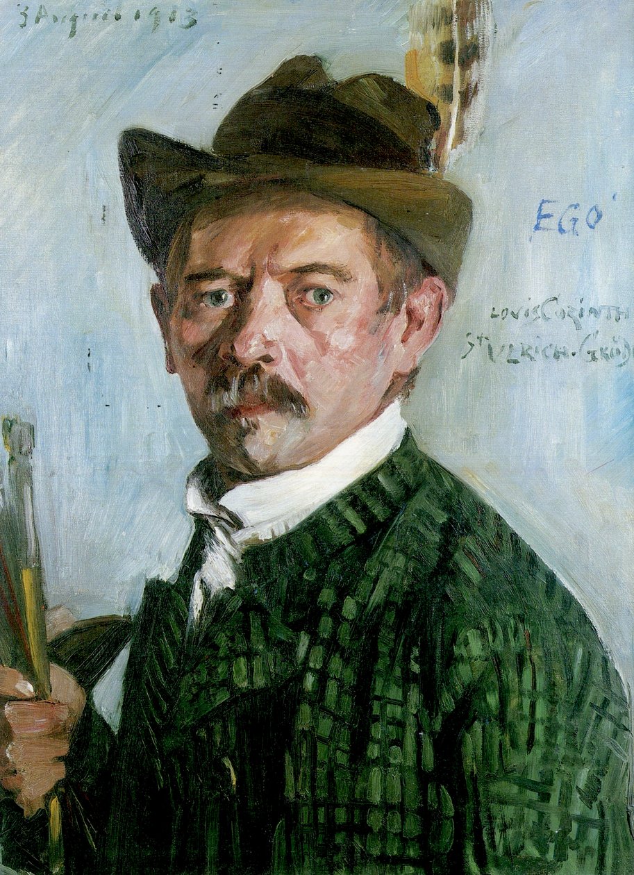 Auto-retrato com chapéu tirolês de Lovis Corinth
