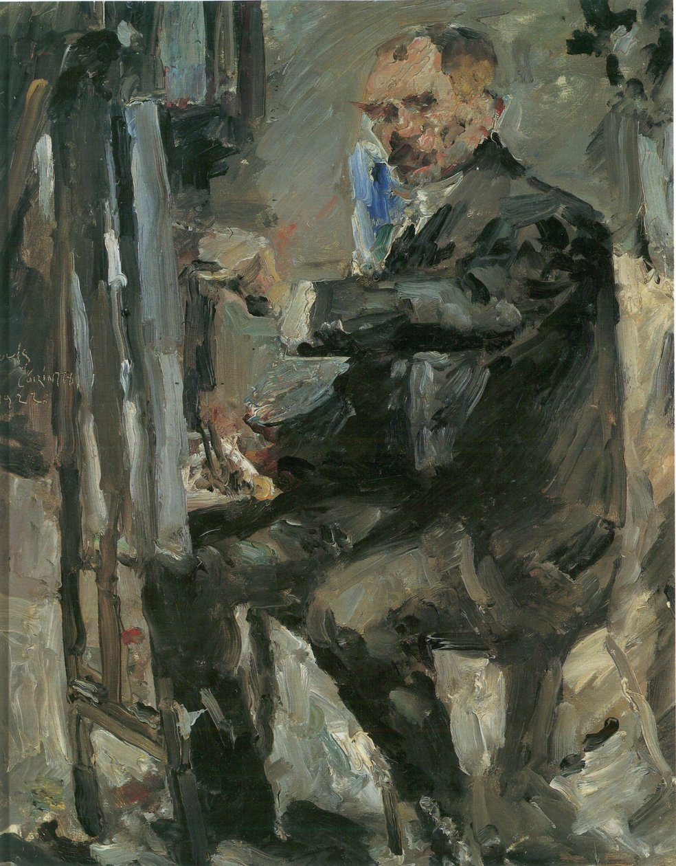 Auto-retrato em frente ao cavalete de Lovis Corinth