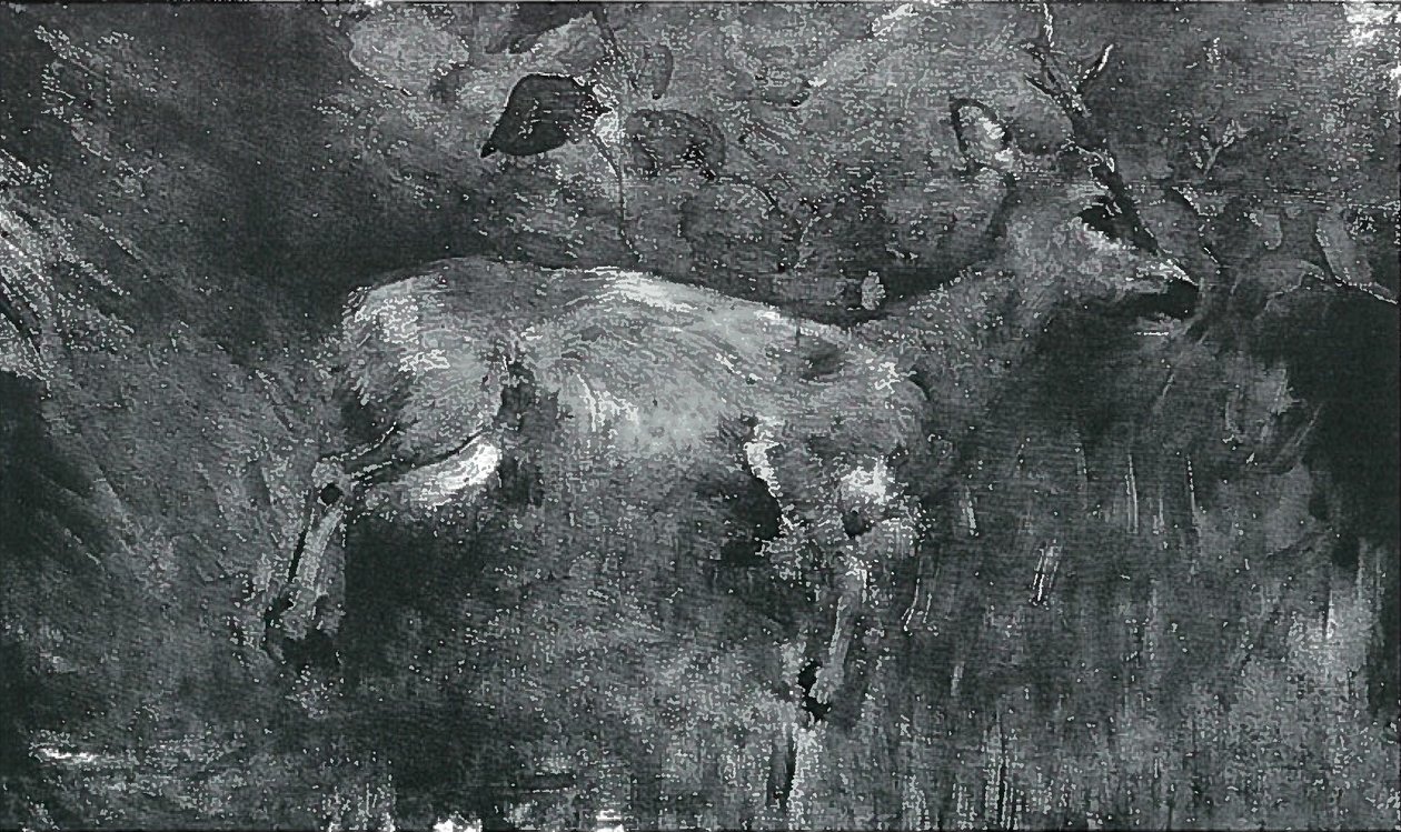 Roebucks mortos de Lovis Corinth