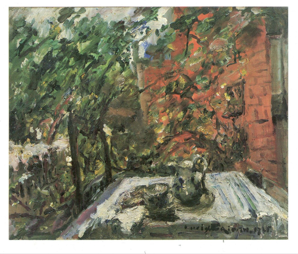 Vésperas na varanda de Lovis Corinth